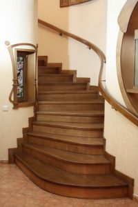 Wooden staircase for home
